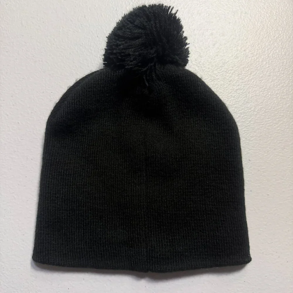 Marvel Avengers Pom Beanie Black Knit Winter Hat Boys/Girls/Adults Cozy Warm